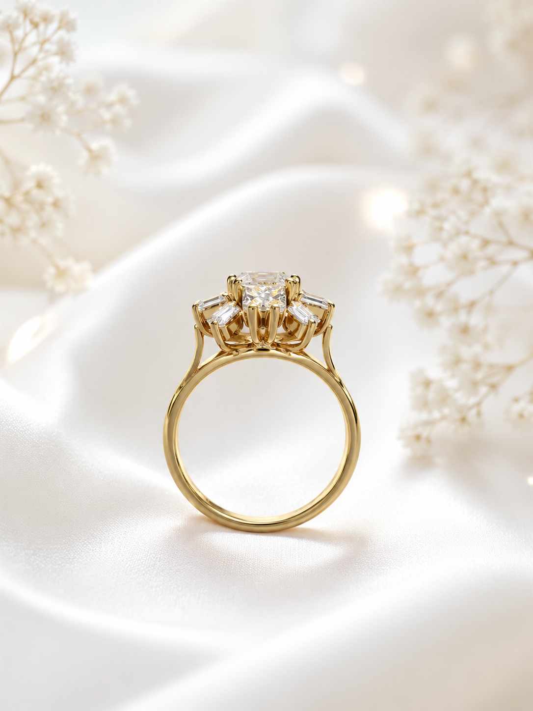 Anel ouro com Diamantes Ourivesaria Carlos Alberto