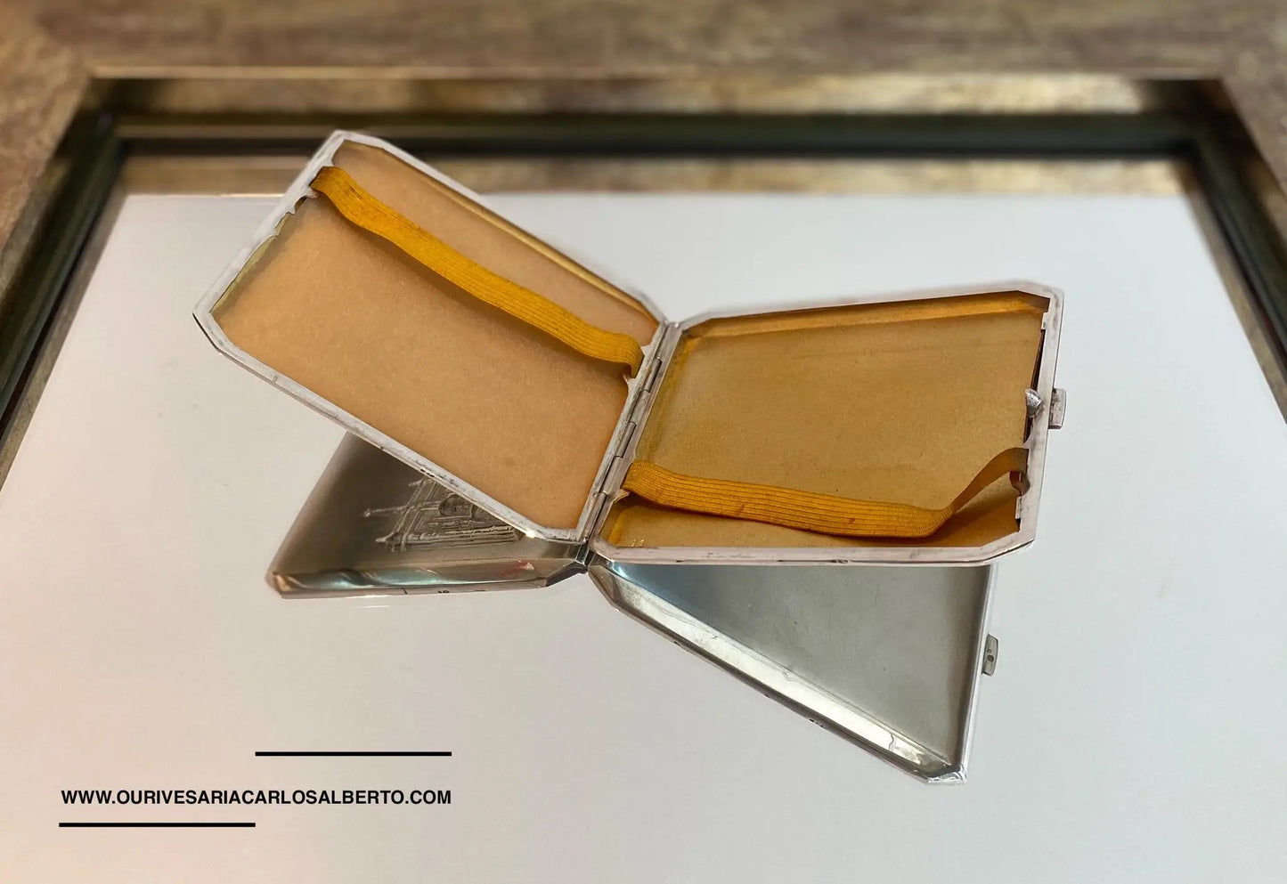 Cigarreira "Jerónimos Portugal" Ourivesaria Carlos Alberto