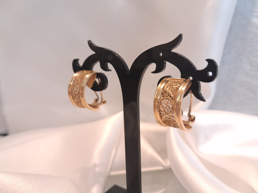 Brincos c/ filigrana Ourivesaria Carlos Alberto