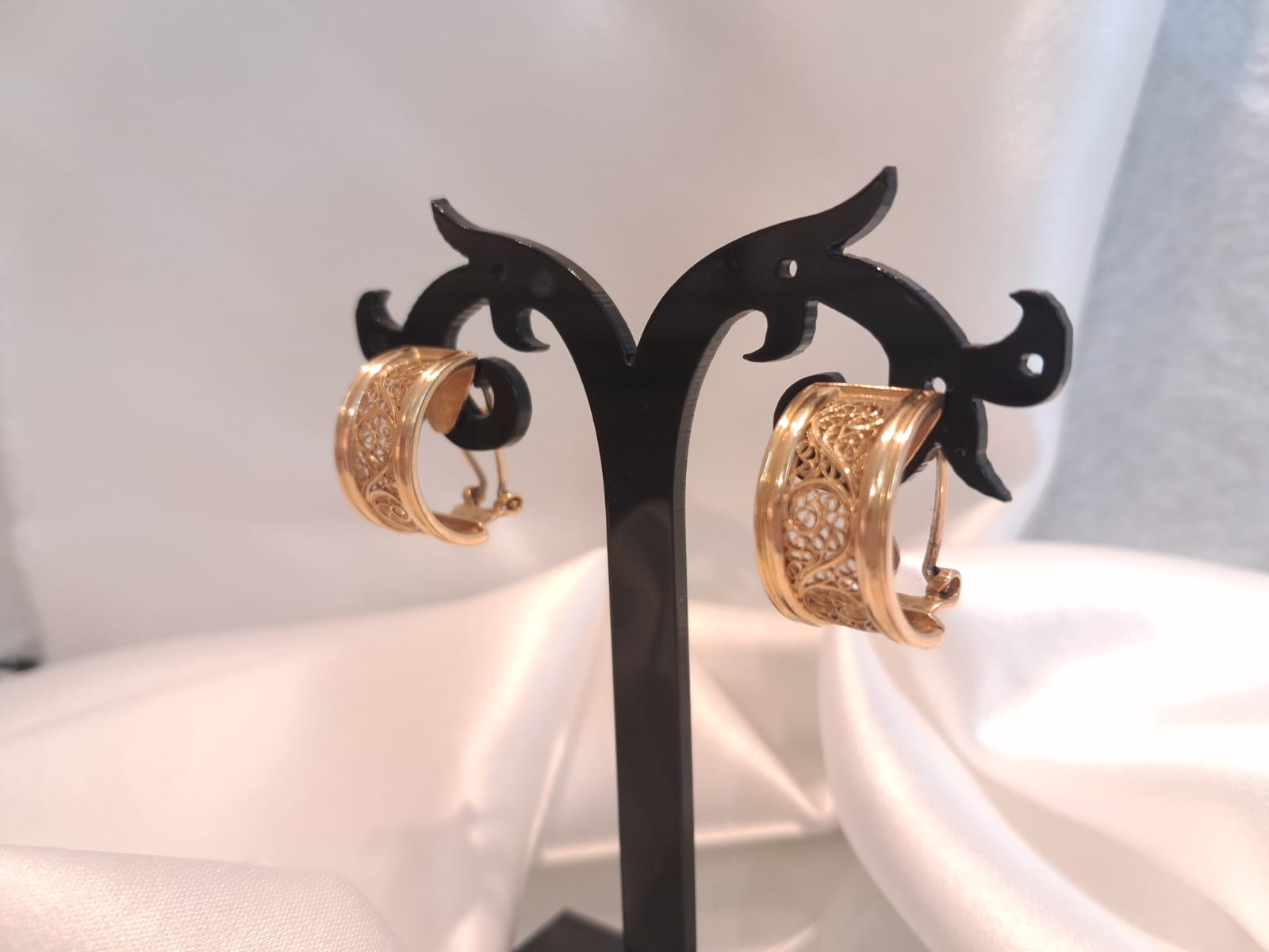 Brincos c/ filigrana Ourivesaria Carlos Alberto