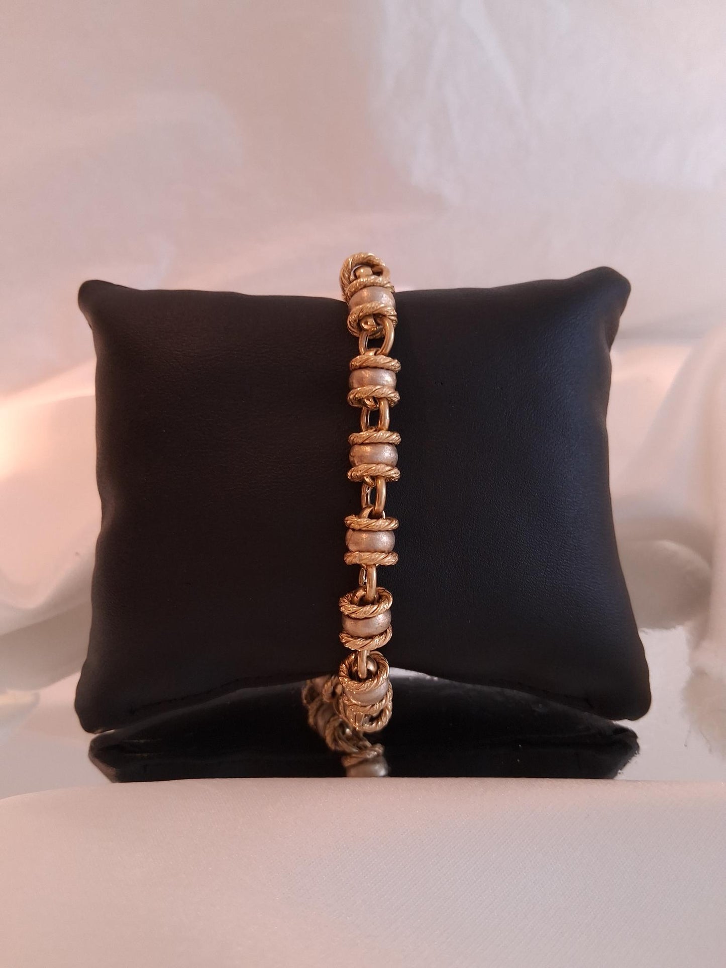 Pulseira elos baços e polidos Ourivesaria Carlos Alberto