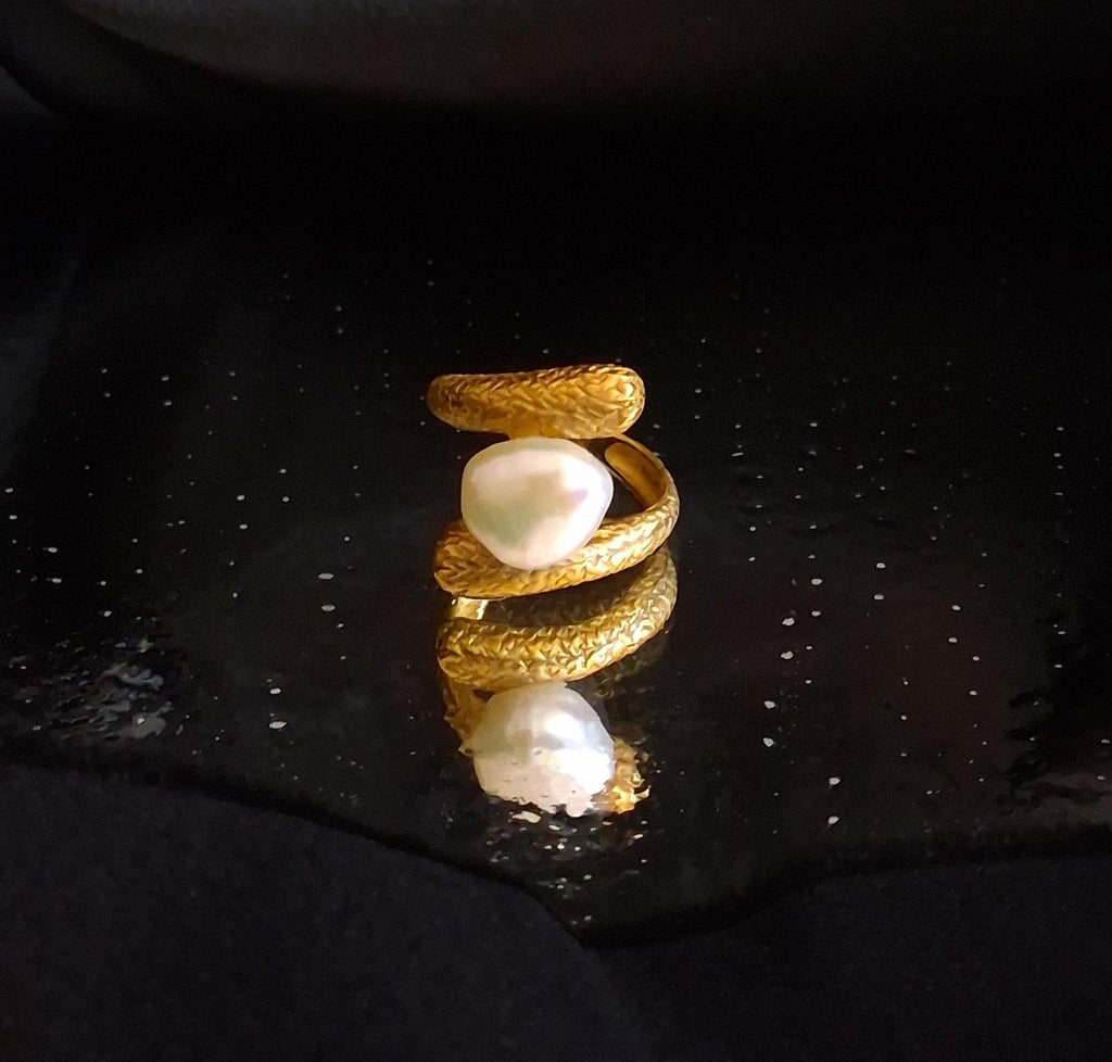 Anel com pérola Ourivesaria Carlos Alberto