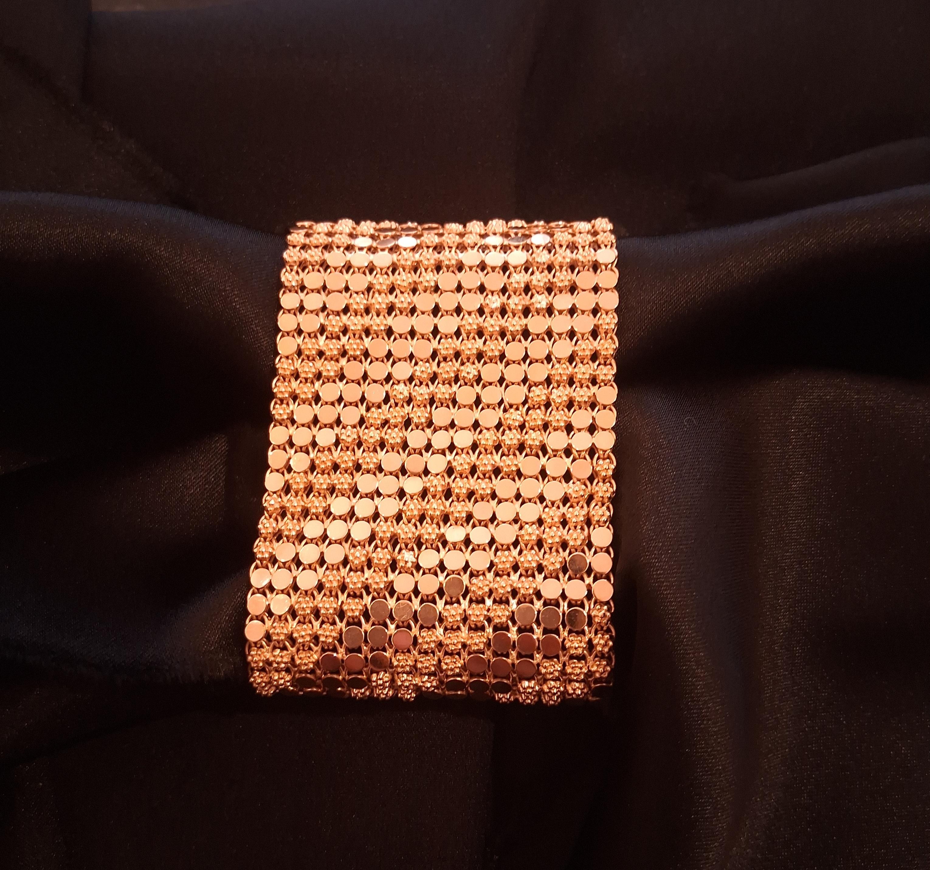 Pulseira larga tipo tapete de criança Ourivesaria Carlos Alberto