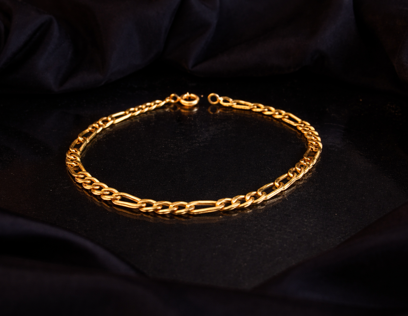 Pulseira 3+1 batida Ourivesaria Carlos Alberto