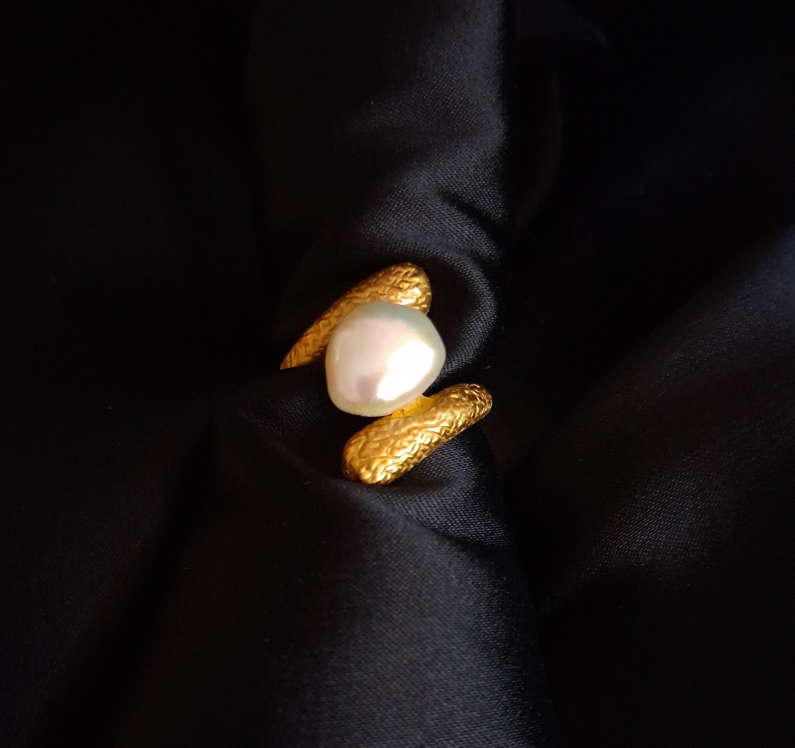 Anel com pérola Ourivesaria Carlos Alberto