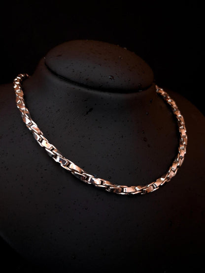 Volta em ouro branco tipo corrente Ourivesaria Carlos Alberto