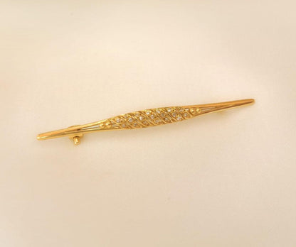 Alfinete de Ouro com brilhantes Ourivesaria Carlos Alberto