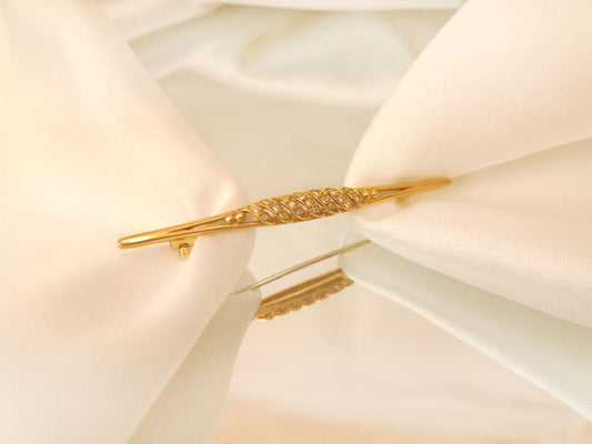 Alfinete de Ouro com brilhantes Ourivesaria Carlos Alberto