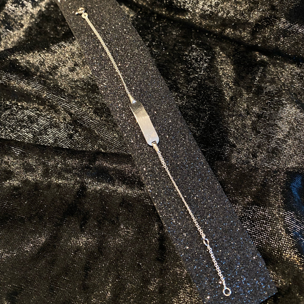 Pulseira com chapa Ourivesaria Carlos Alberto