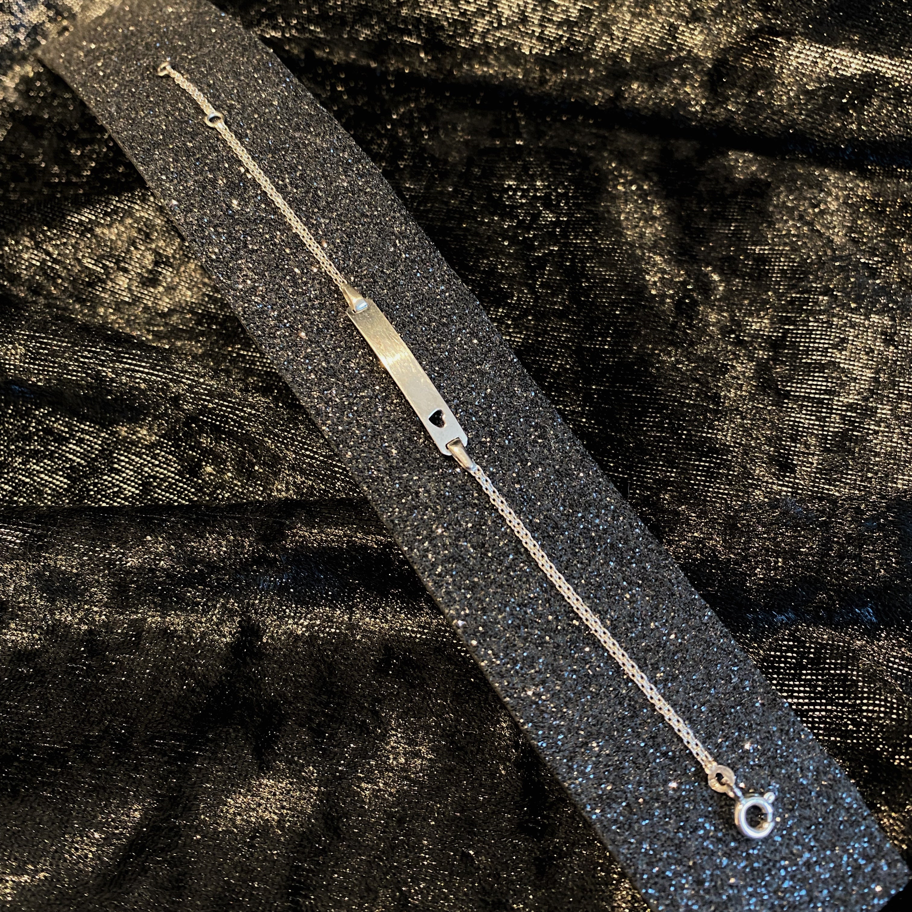 Pulseira com chapa Ourivesaria Carlos Alberto