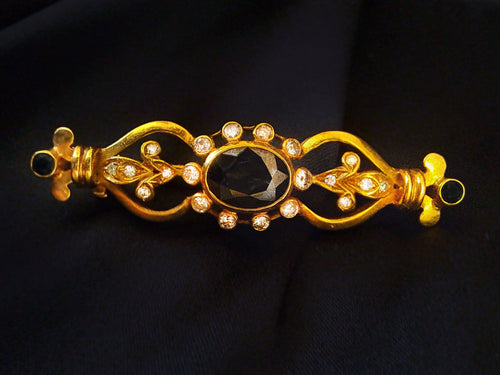 Alfinete em ouro com diamantes Ourivesaria Carlos Alberto