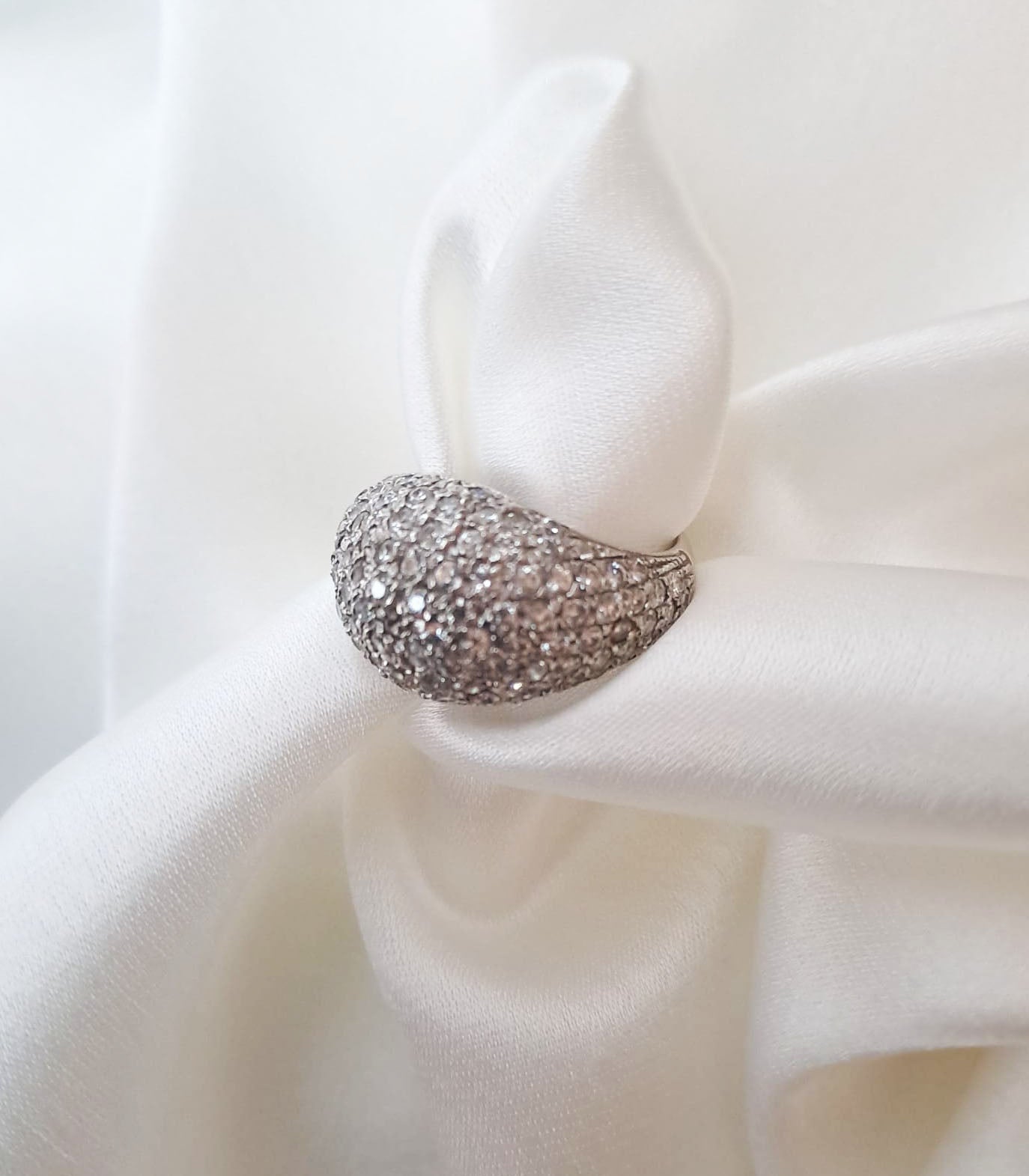 Anel em ouro branco Ourivesaria Carlos Alberto