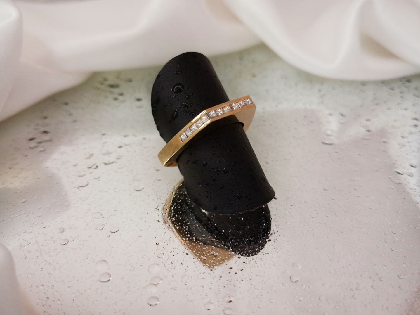 Anel de Ouro com Diamantes Ourivesaria Carlos Alberto