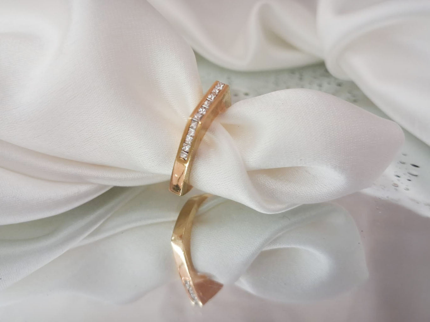 Anel de Ouro com Diamantes Ourivesaria Carlos Alberto