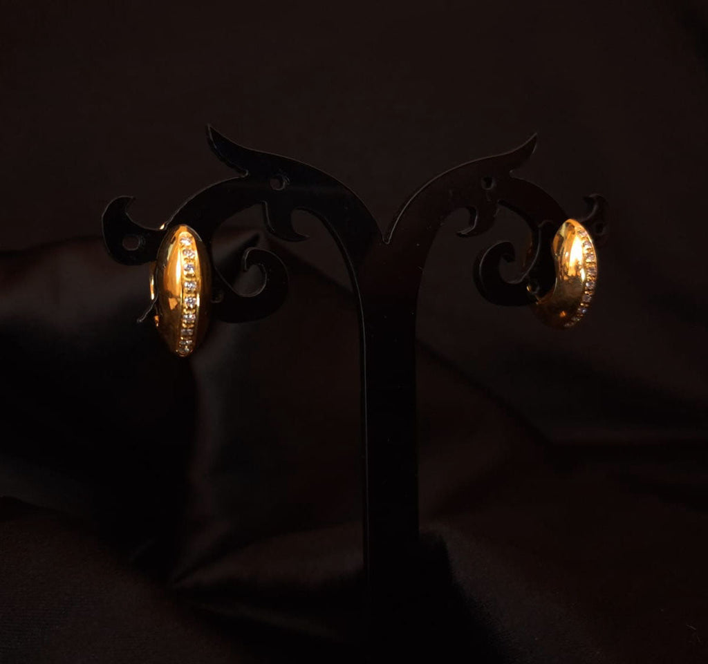 Brincos tipo argola Ourivesaria Carlos Alberto