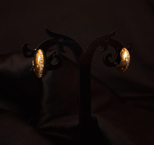 Brincos tipo argola Ourivesaria Carlos Alberto