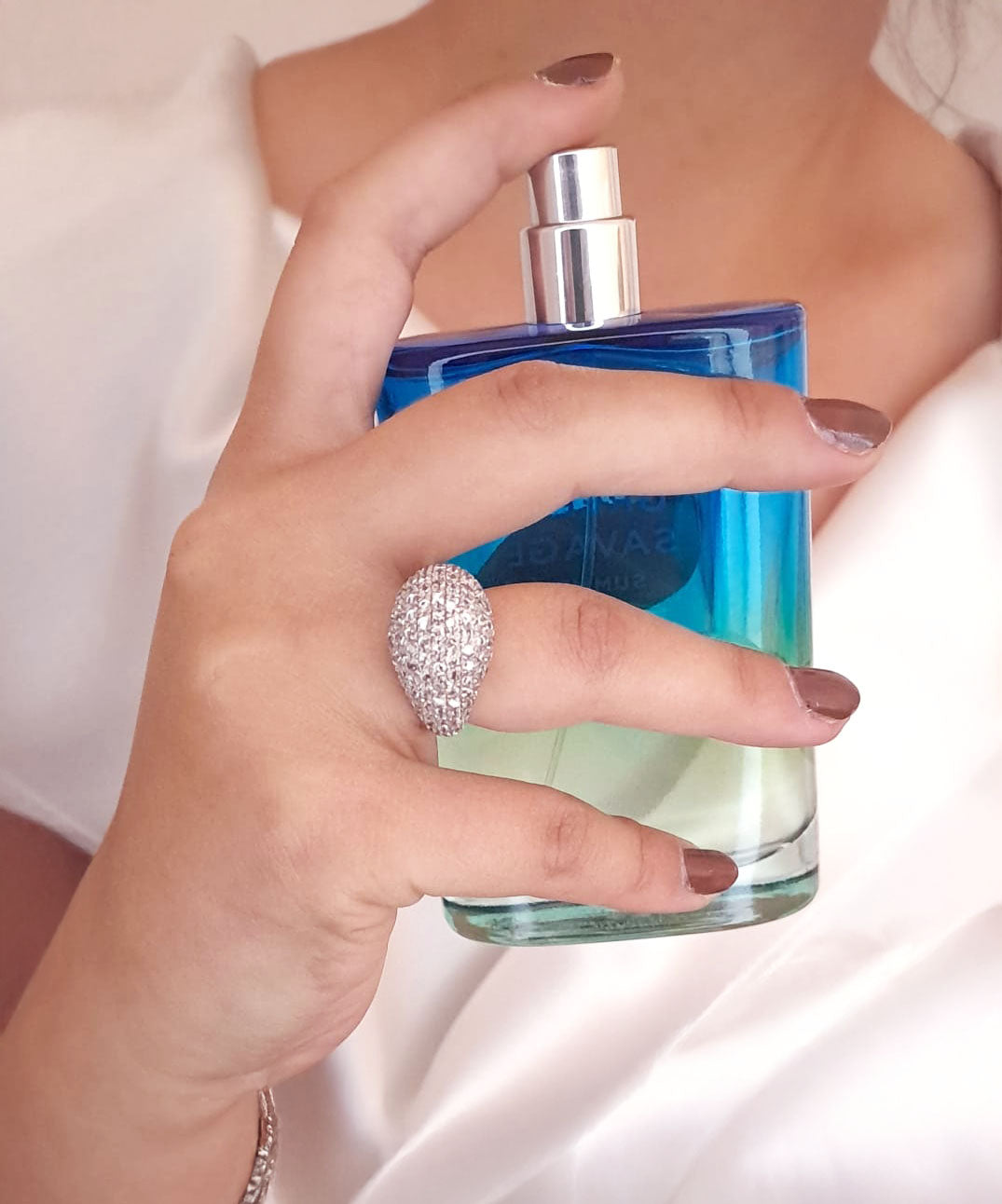 Anel em ouro branco Ourivesaria Carlos Alberto