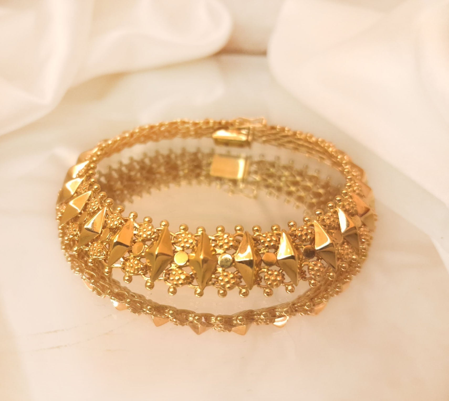 Pulseira com Losângulos Ourivesaria Carlos Alberto