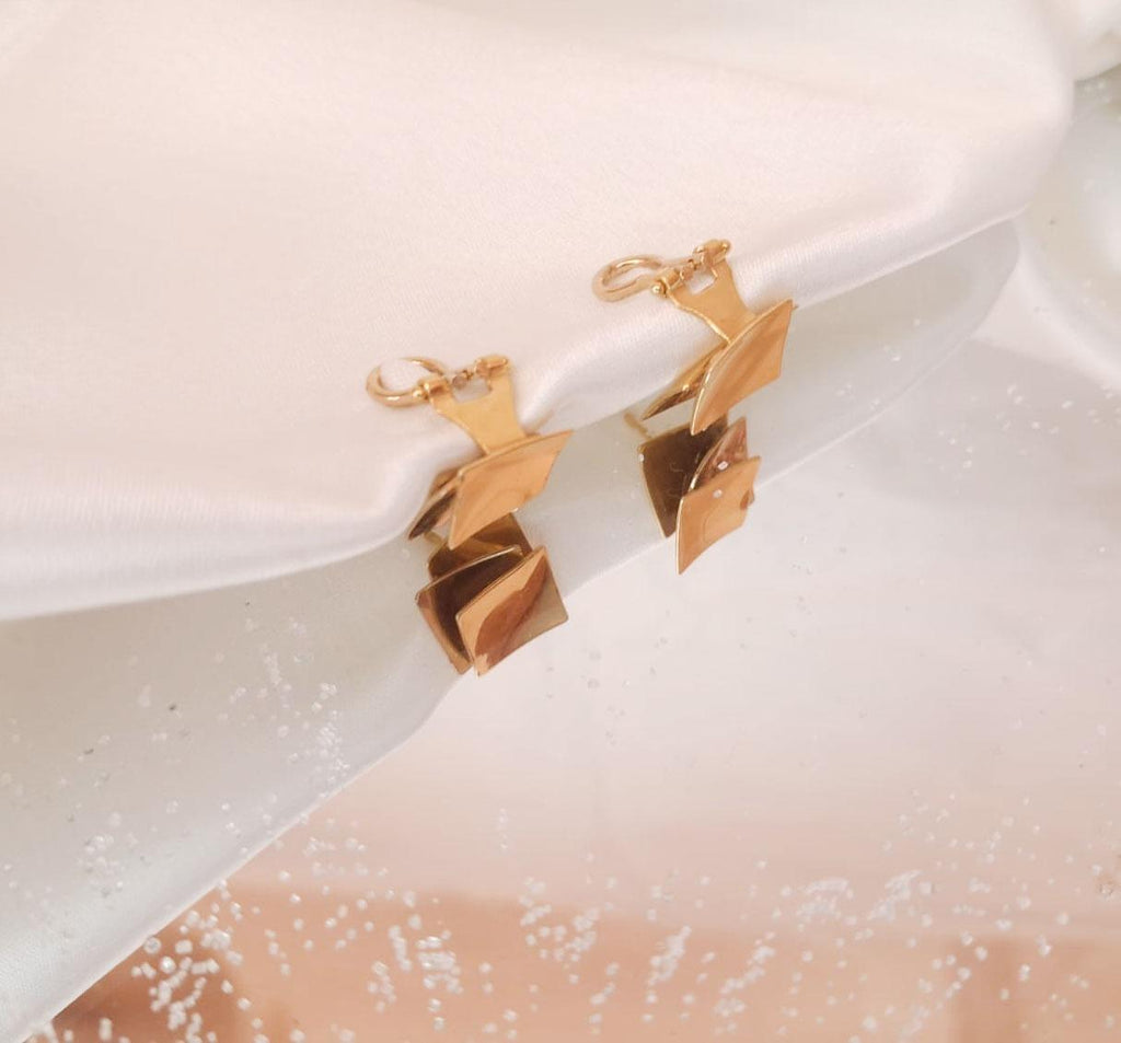 Brincos quadrados Ourivesaria Carlos Alberto