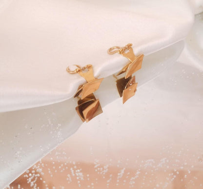 Brincos quadrados Ourivesaria Carlos Alberto