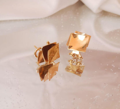 Brincos quadrados Ourivesaria Carlos Alberto