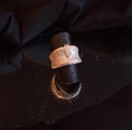 Anel em ouro branco com diamantes Ourivesaria Carlos Alberto