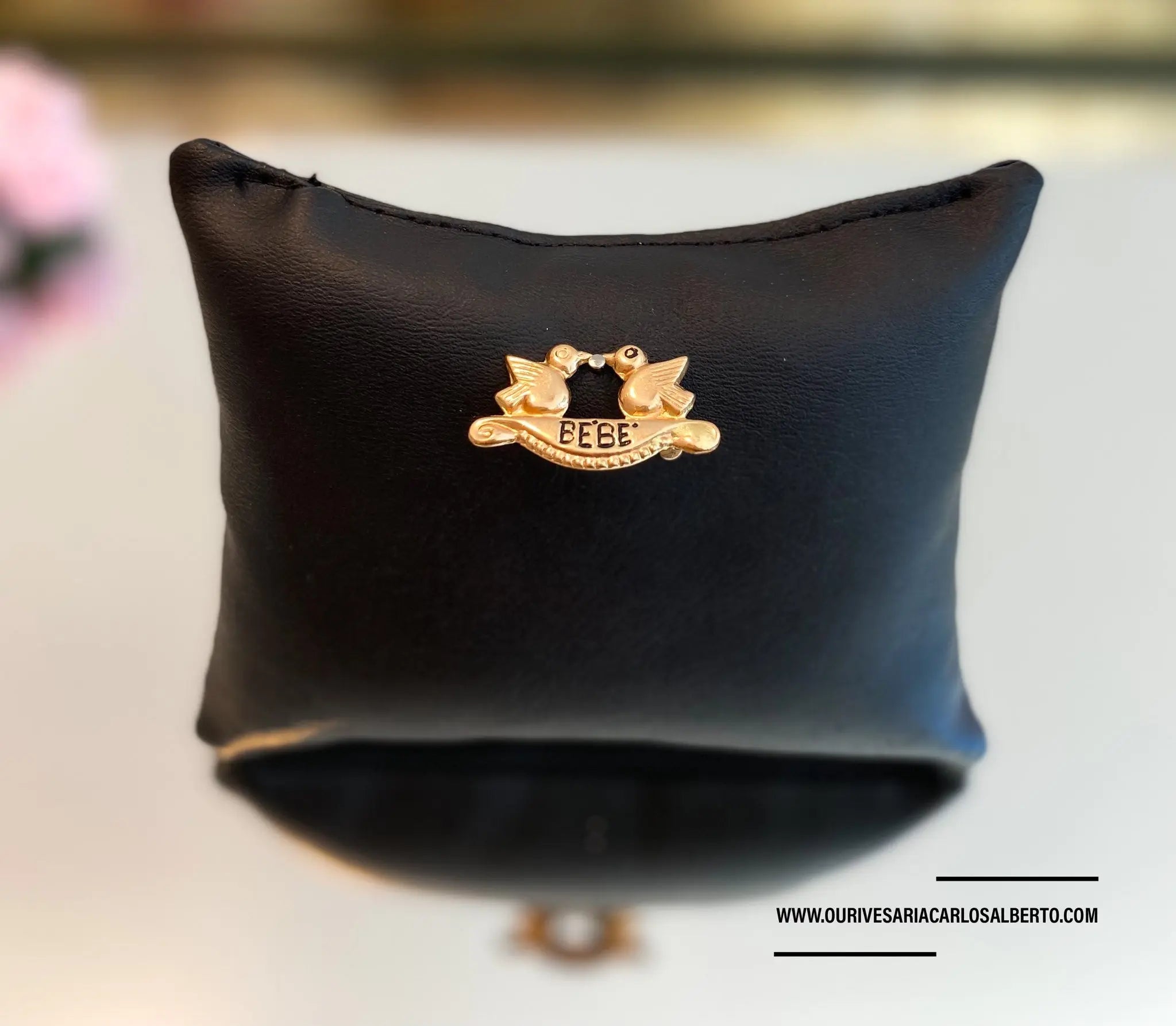Alfinete de bebé com passarinhos Ourivesaria Carlos Alberto