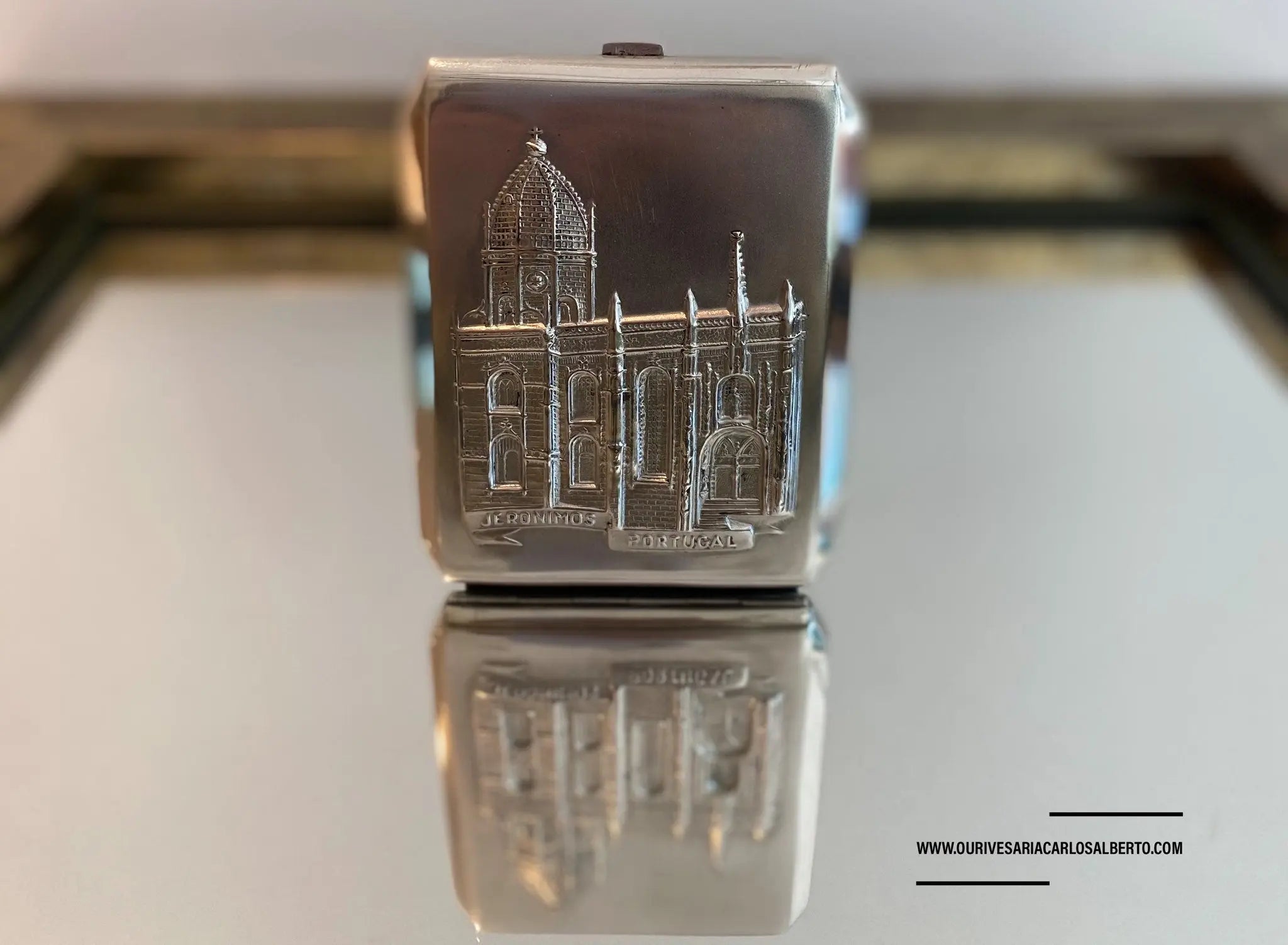Cigarreira "Jerónimos Portugal" Ourivesaria Carlos Alberto