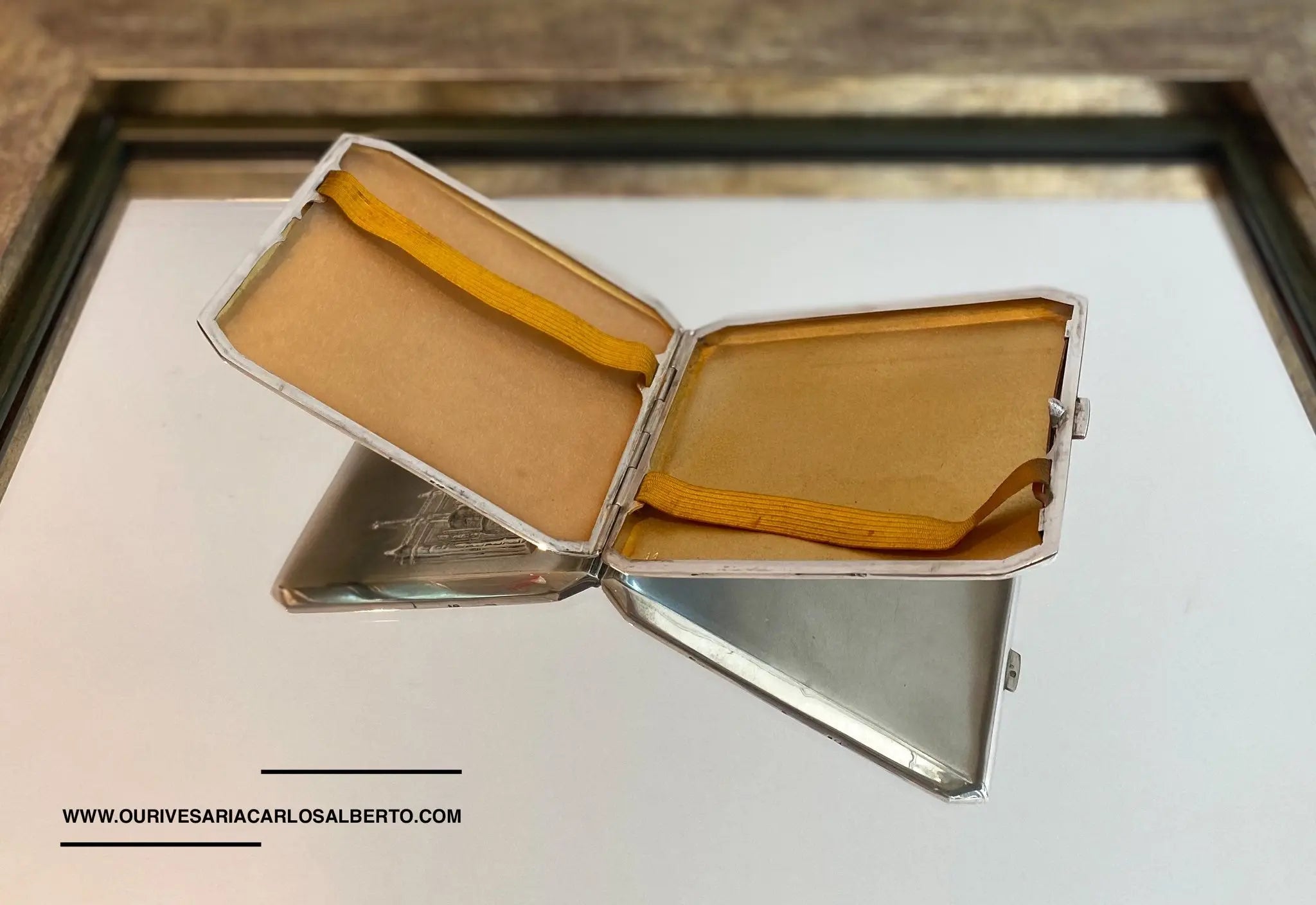 Cigarreira "Jerónimos Portugal" Ourivesaria Carlos Alberto