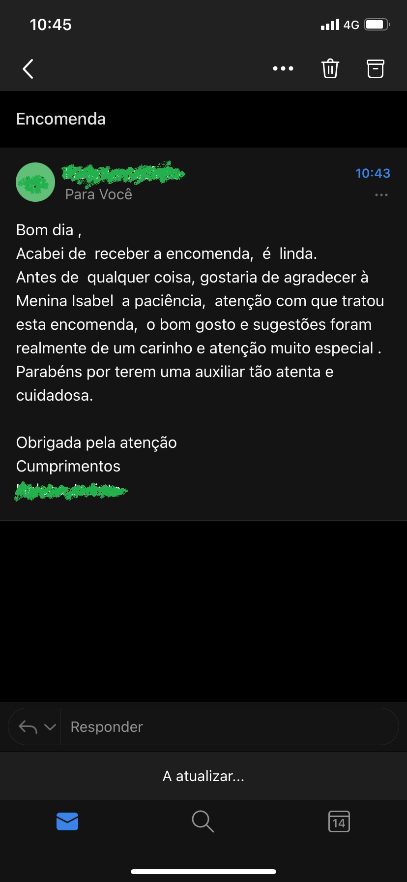 Feedback Ourivesaria Carlos Alberto