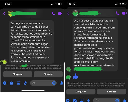 Feedback Ourivesaria Carlos Alberto