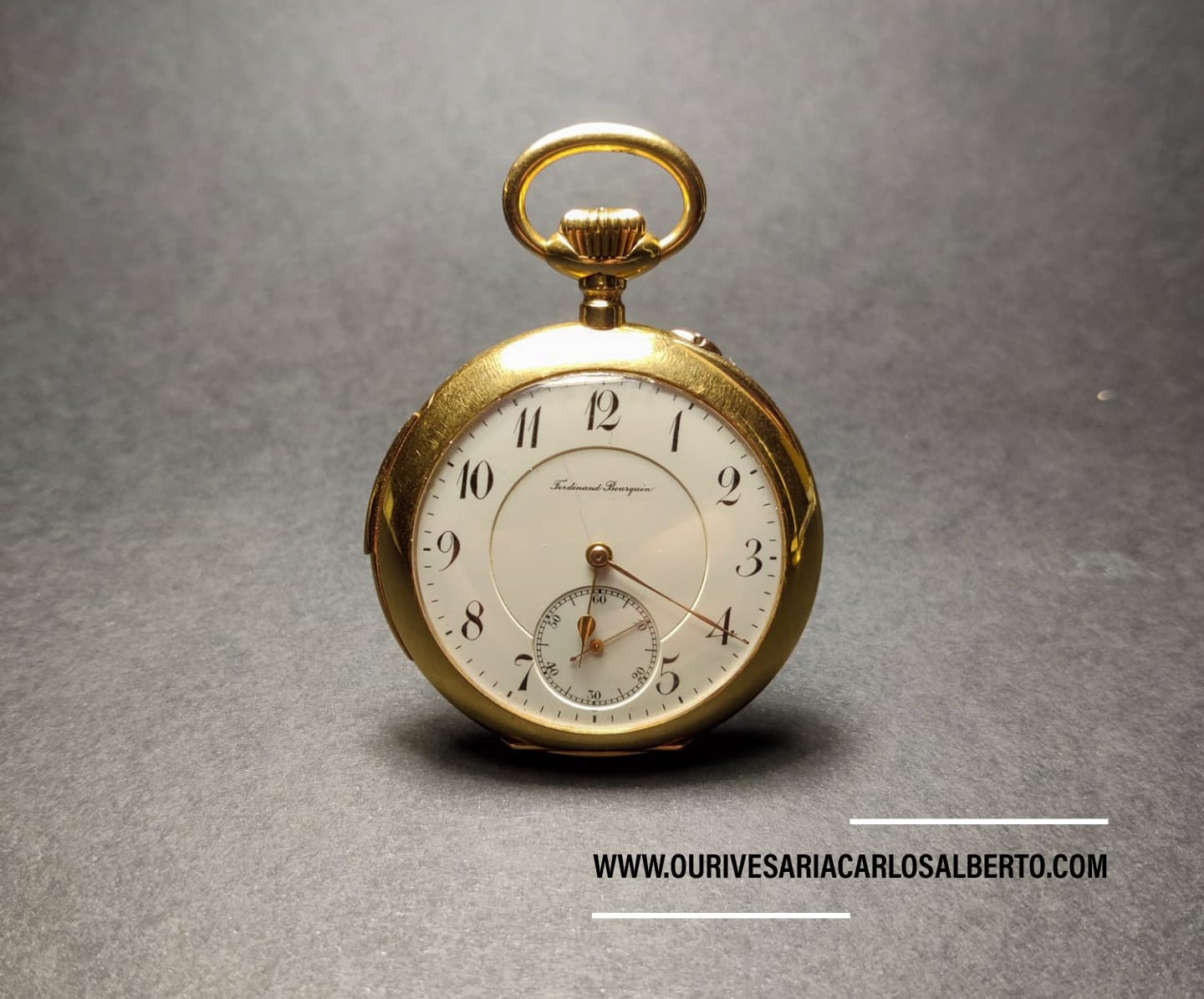 Relógio de bolso "Ferdinand Bourquin" Ourivesaria Carlos Alberto