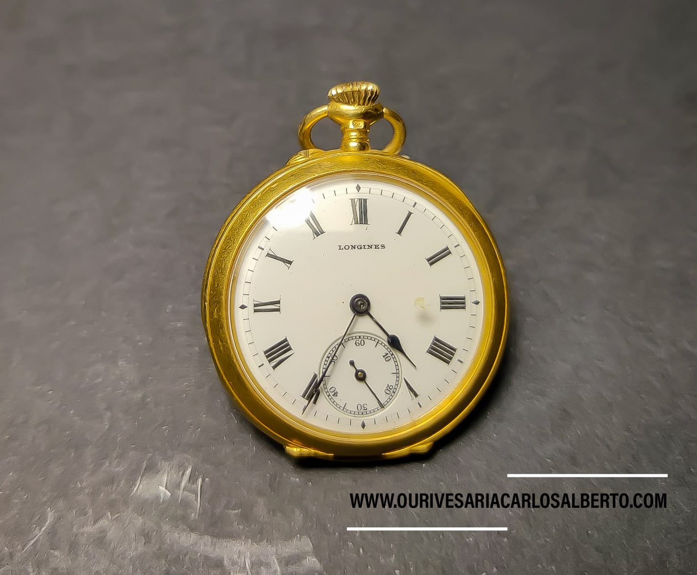 Relógio de bolso "Longine" Ourivesaria Carlos Alberto
