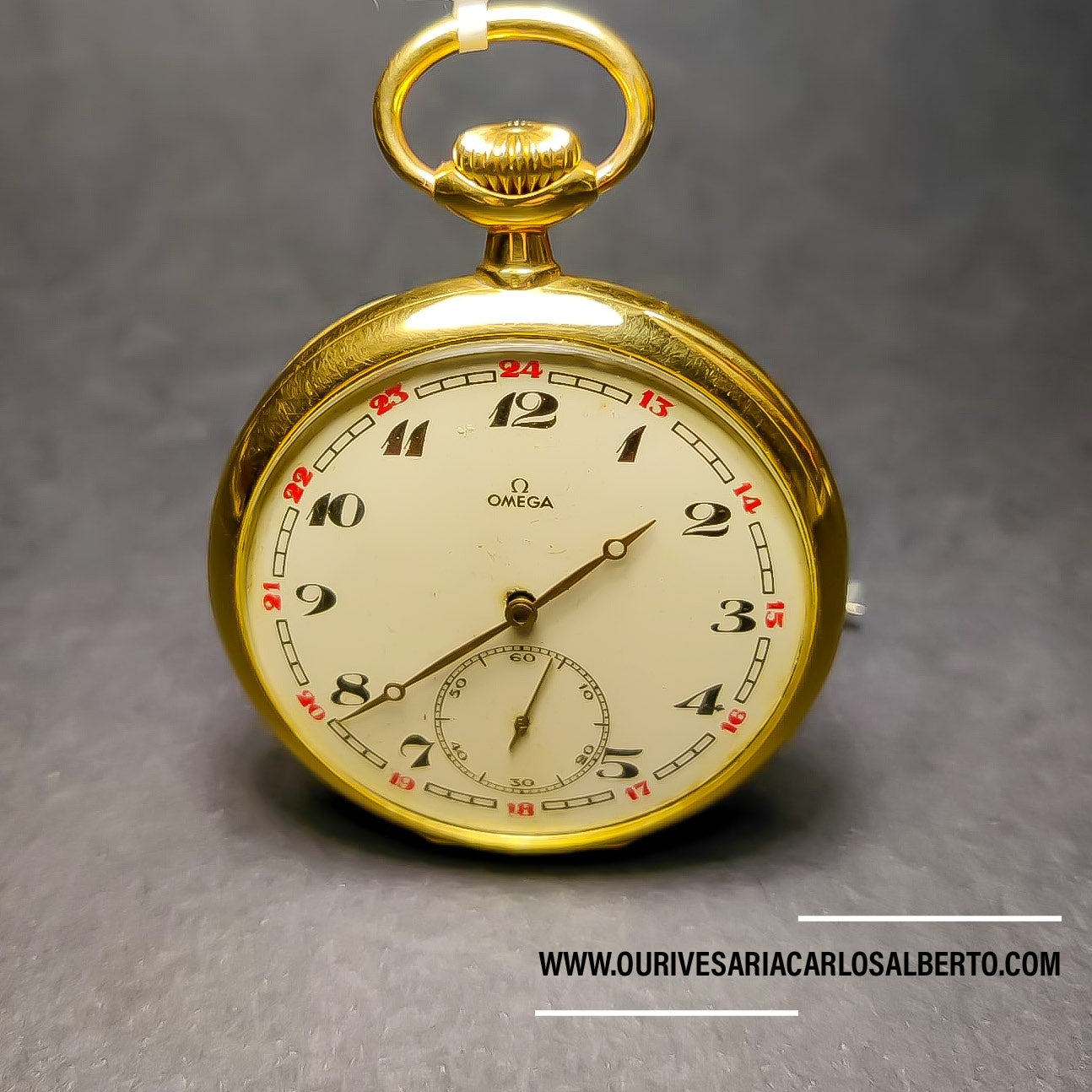 Relógio de bolso "Omega" Ourivesaria Carlos Alberto